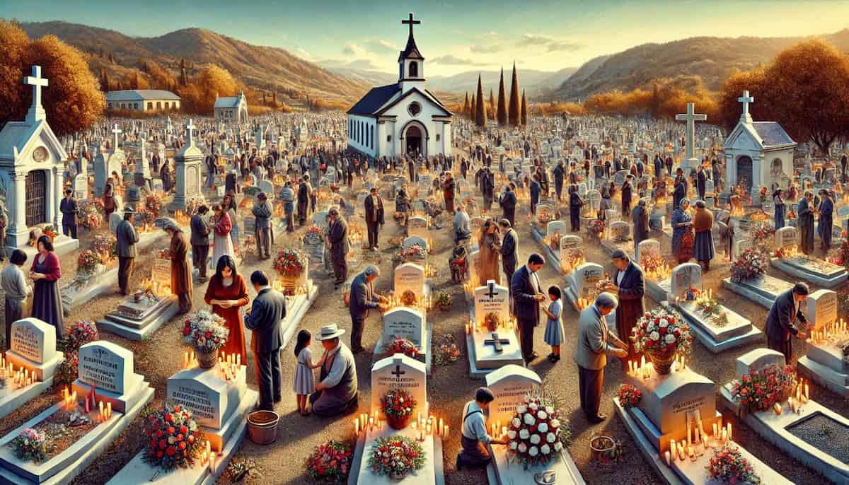 Imagen del Día de Todos los Santos representando el feriado del 1 de noviembre en Chile