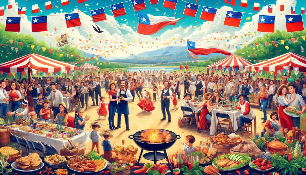 Celebración de Fiestas Patrias en Chile con el feriado del 20 de septiembre